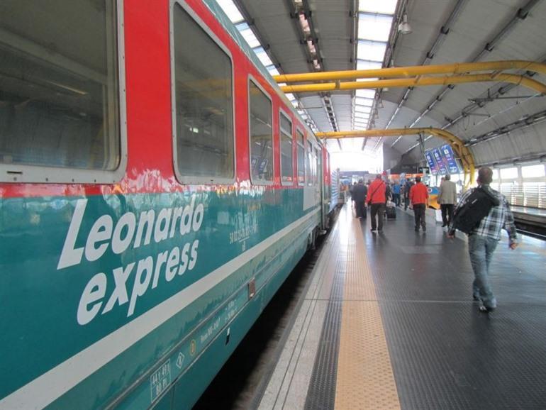 De Leonardo Express-trein luchthaven Rome