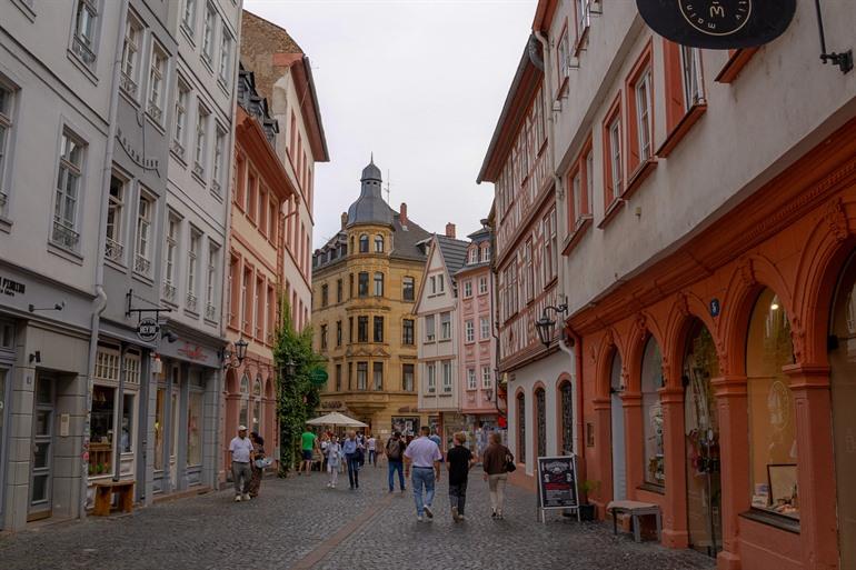 De mooie binnenstad van Mainz