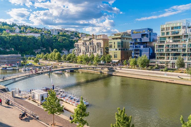 De nieuwe wijken aan het water in Lyon
