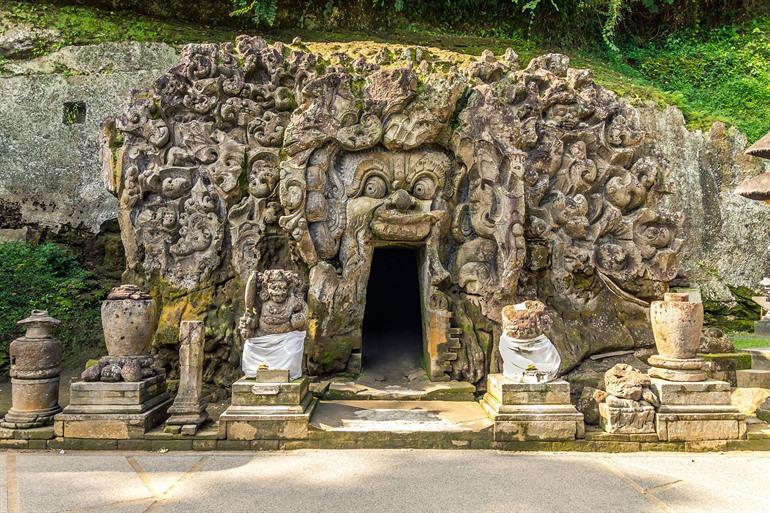 De olifantengrot Goa Gajah