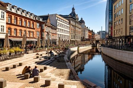 De oude binnenstad van Aarhus
