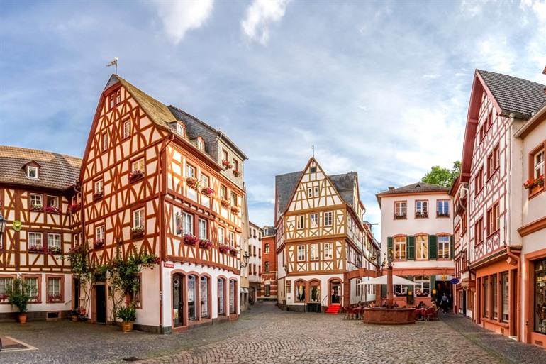 De oude binnenstad van Mainz
