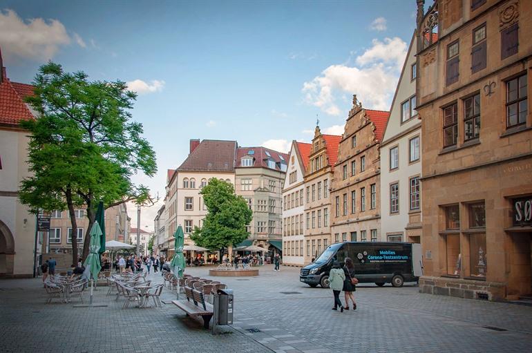 De Oude Markt van Bielefeld, Noordrijn-Westfalen