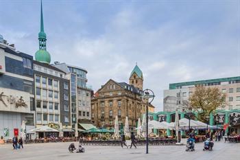 De Oude markt van Dortmund, Duitsland