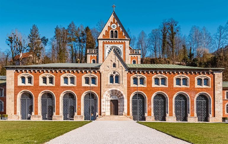 De oude zoutfabriek Bad Reichenhall, Beieren