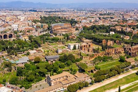 De Palatijnse heuvel in Rome