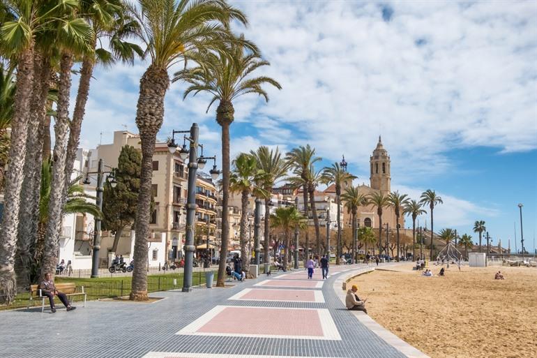 De promenade van Sitges