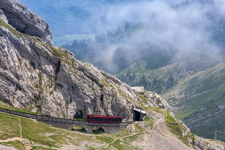 De spectaculaire rit naar Pilatus