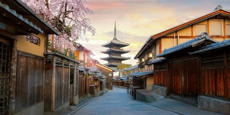 De tempels in Kyoto