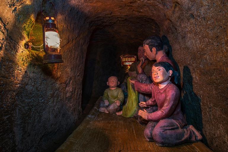 De Vinh Moc-tunnels (DMZ) bij Hue