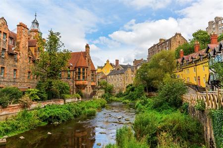 Dean Village bezoeken, Edinburgh