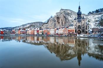 Dinant in de Belgische Ardennen