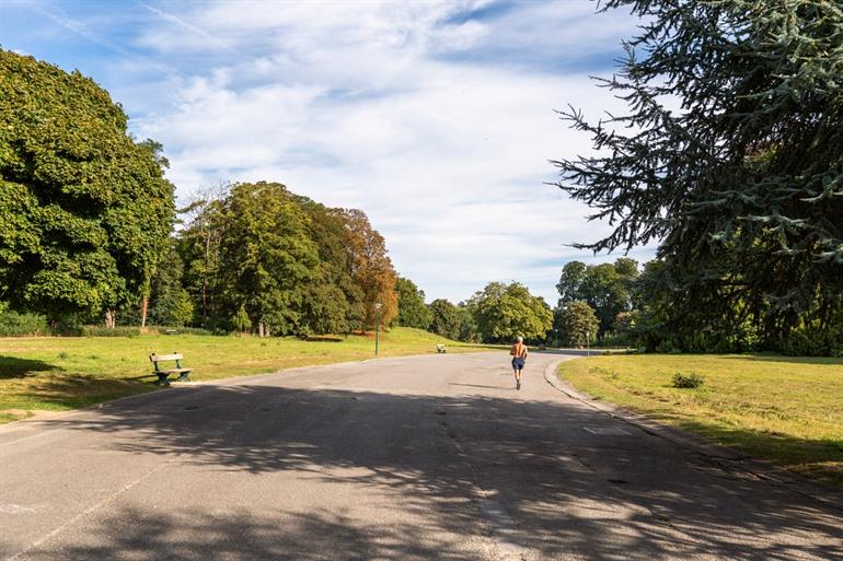 Door het Park van Laken