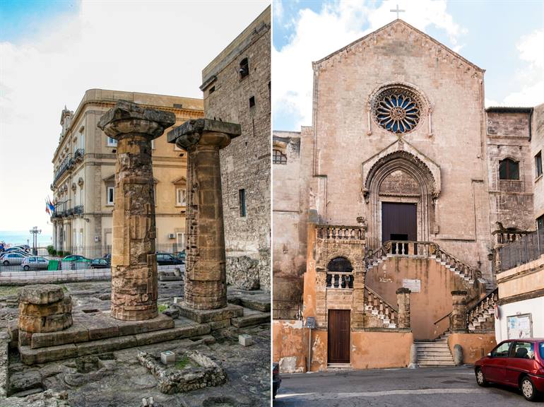Dorische tempel in Taranto