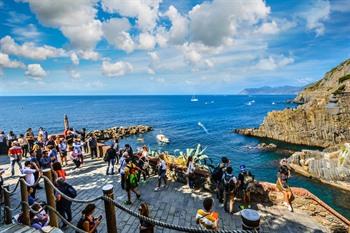 Drukte in Riomaggiore