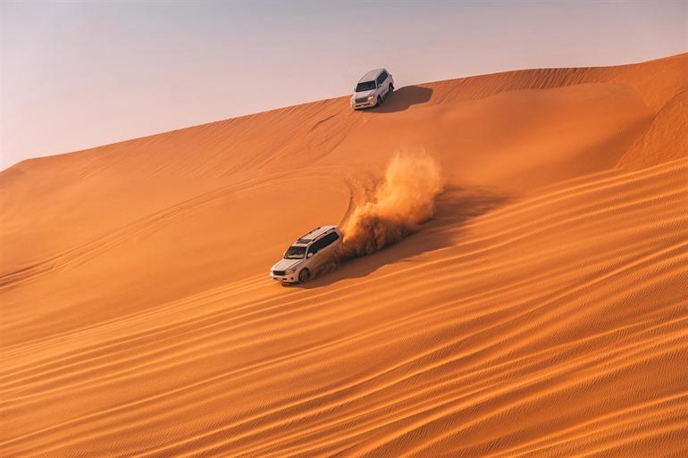 Dune bashing in Dubai, VAE