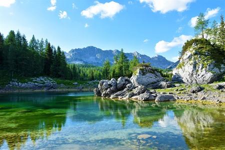 Dvojno jezero (Triglav Merenvallei), Slovenië