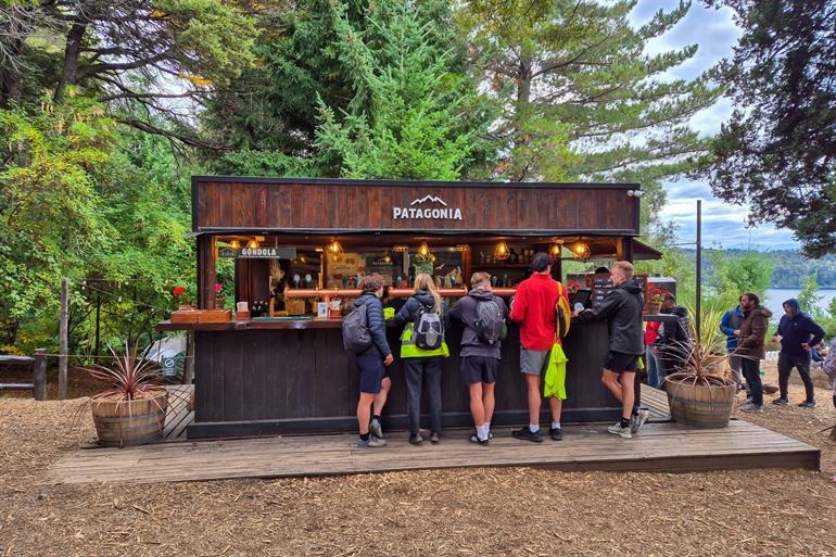 Een klein brouwerijcafé in de buurt van Bariloche