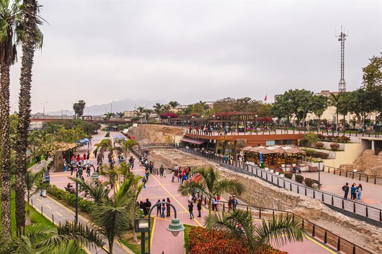 Een zicht op het Parque de la Muralla