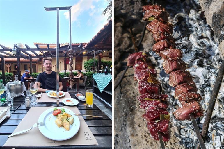 Espetada da Madeira proeven op Madeir