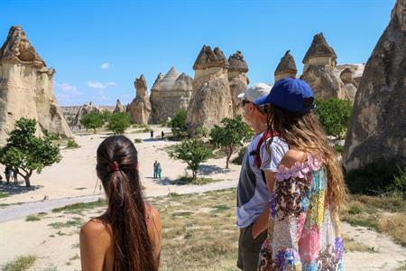 Feeënschoorstenen in de Paşabağ-vallei