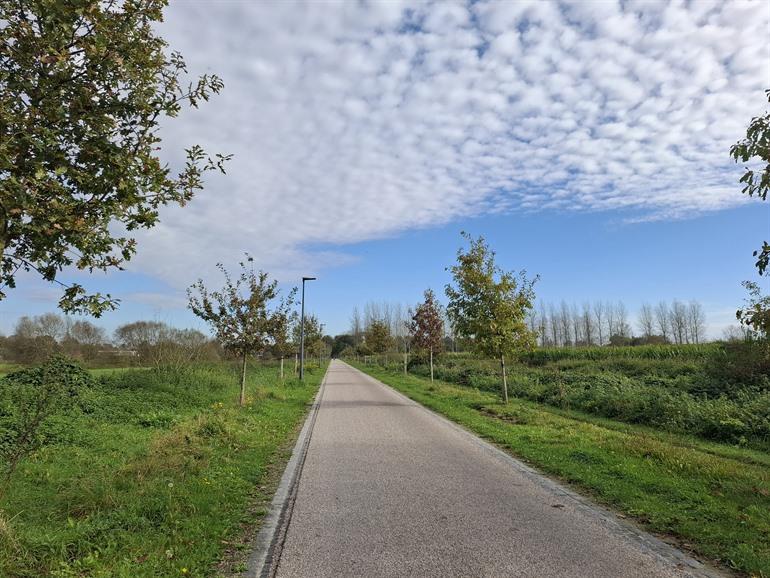 Fietsen langs de spoorlijn tussen Gent en Kortrijk