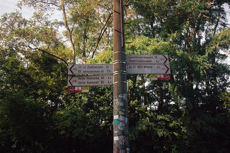 Fietsen langs oude spoorwegen in Bochum