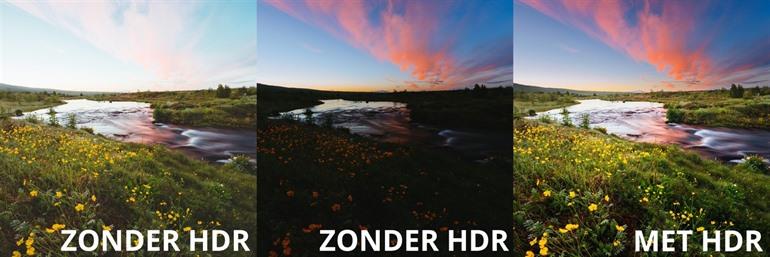 Foto met of zonder HDR