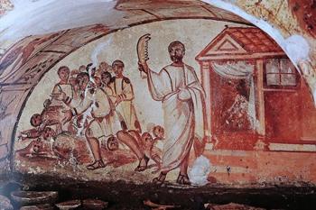 Fresco in catacomben