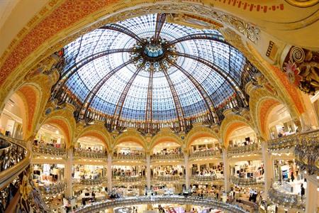 Galeries Lafayette bezoeken in Parijs