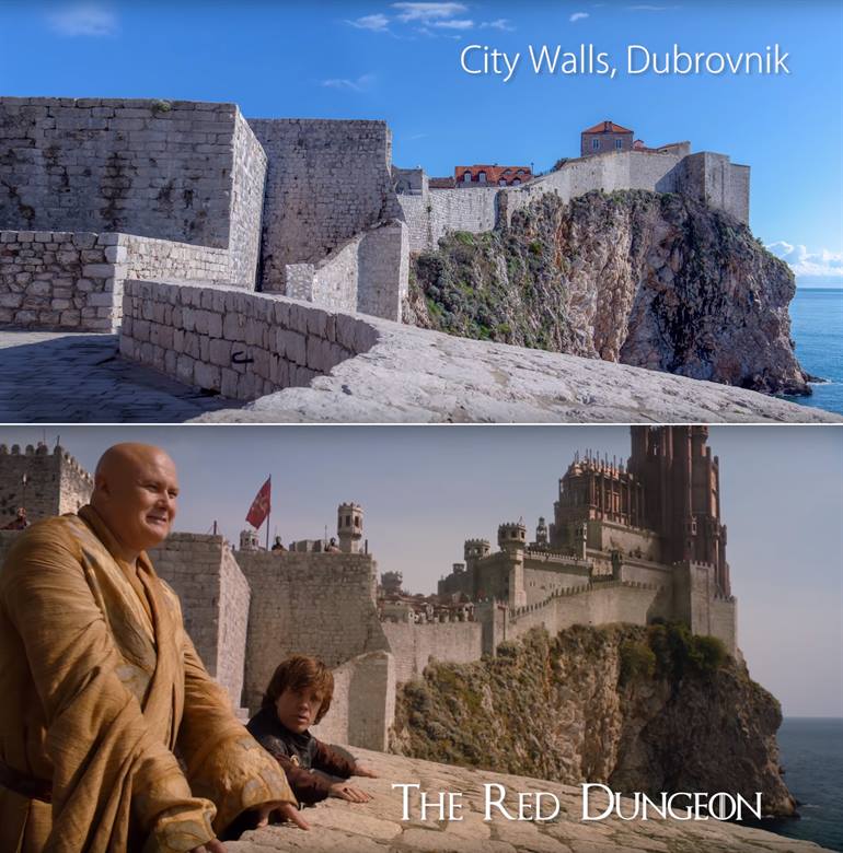 Game of Thrones filmlocaties Dubrovnik:stadsomwallingen