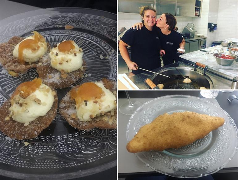 Gefrituurde pizza bij Isabella de Cham