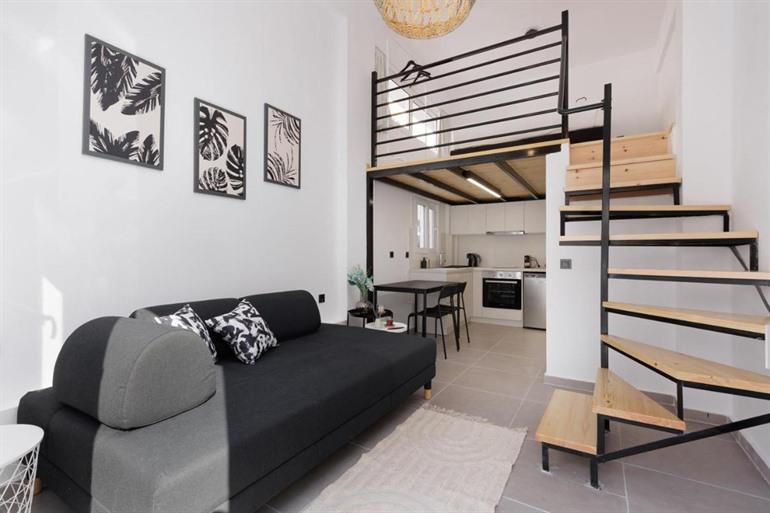 Geniet van een verblijf in de moderne Markora Loft in Corfu Stad