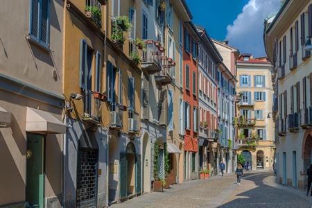 Gezellige straatjes in Brera, Milaan