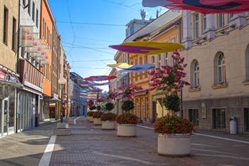 Gospodska-straat in Banja Luka, Bosnië en Herzegovina