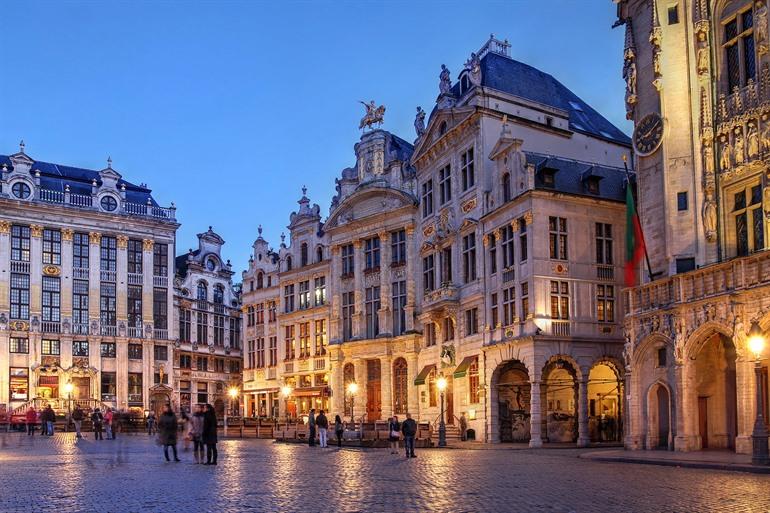 Grote Markt van Brussel by night, Brussel