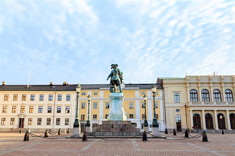 Gustav Adolfs Torg in Göteborg, Zweden 