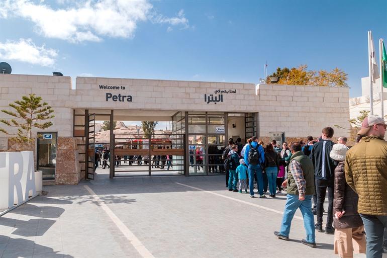 Het bezoekerscentrum van Petra, Jordanië