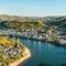 Het Duitse stadje Boppard in Rijnland-Palts