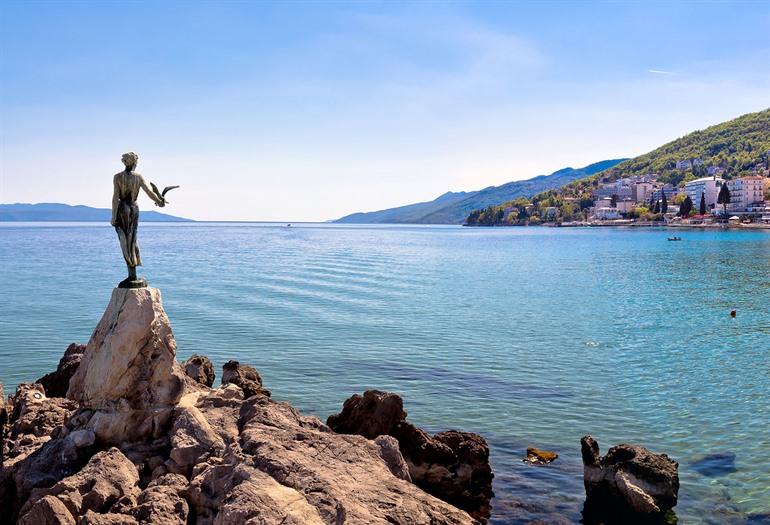 Het meisje met de zeemeeuw, Kroatië