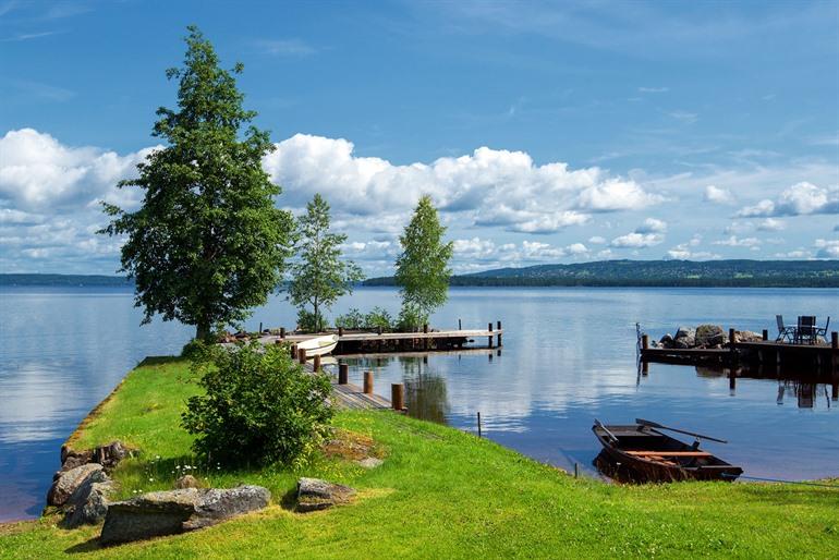 Het Siljanmeer bezoeken in Dalarna, Zweden