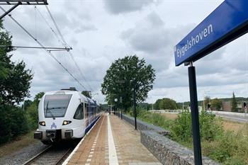 Het startpunt aan het station