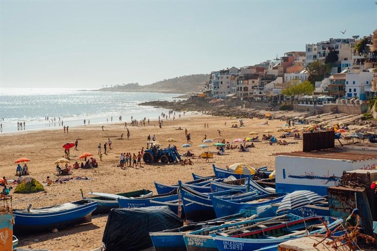 Het strand van Taghazout