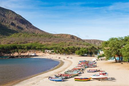 Het strand van Tarrafal, eiland Santiago