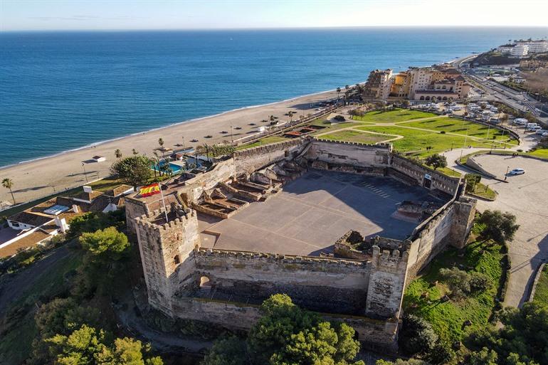Het uitzicht op Castillo Sohail, Fuengirola