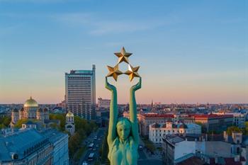 Het Vrijheidsmonument van Riga, Letland
