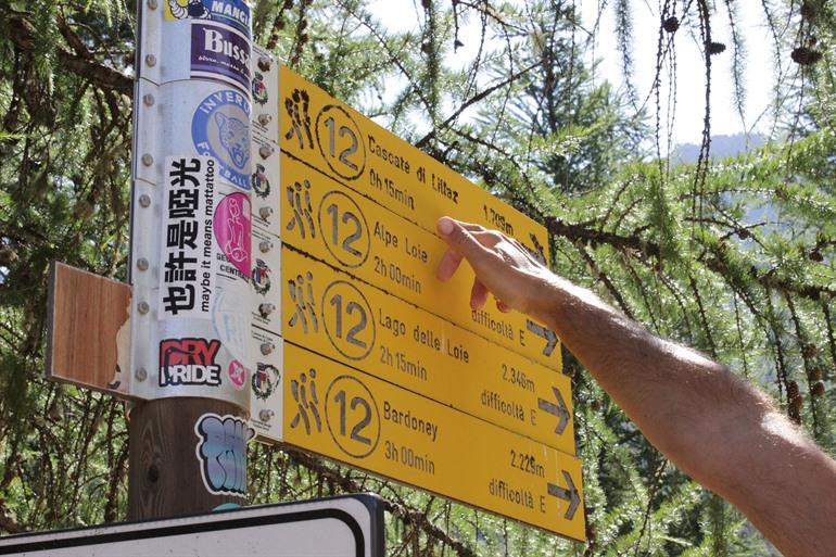 Hikingroutes in Lillaz