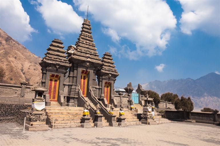 Hindoetempel aan Mount Bromo, Java