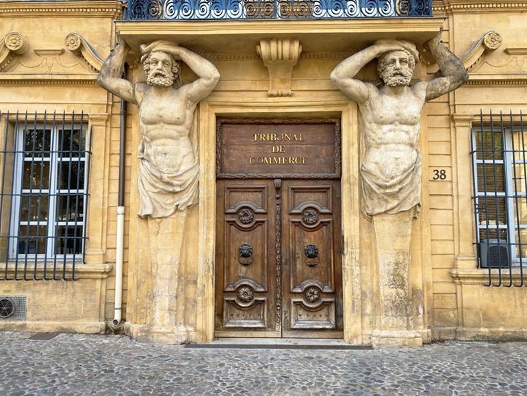 Historische gebouwen in Aix en Provence