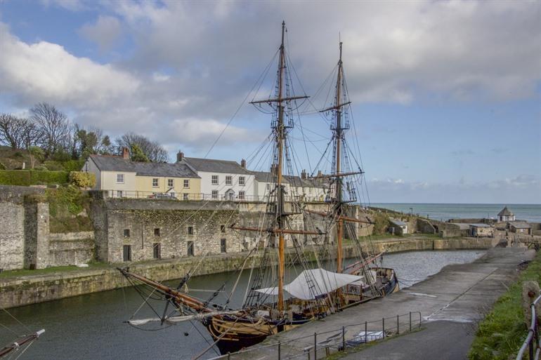 Historische haven van Charlestown
